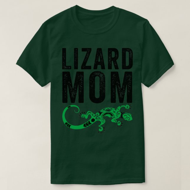 Lizard Mamma Funny Gecko Reptile Älskare Mor 2 T Shirt (Design framsida)