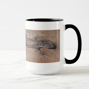 "Lizard on Sand" Realistic Reptile Mugg