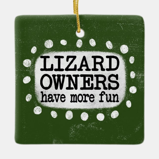 Lizard Owners har mer Roligt för ornament (Framsida)