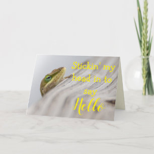 Lizard Photography Ord Encouragement Hej Kort