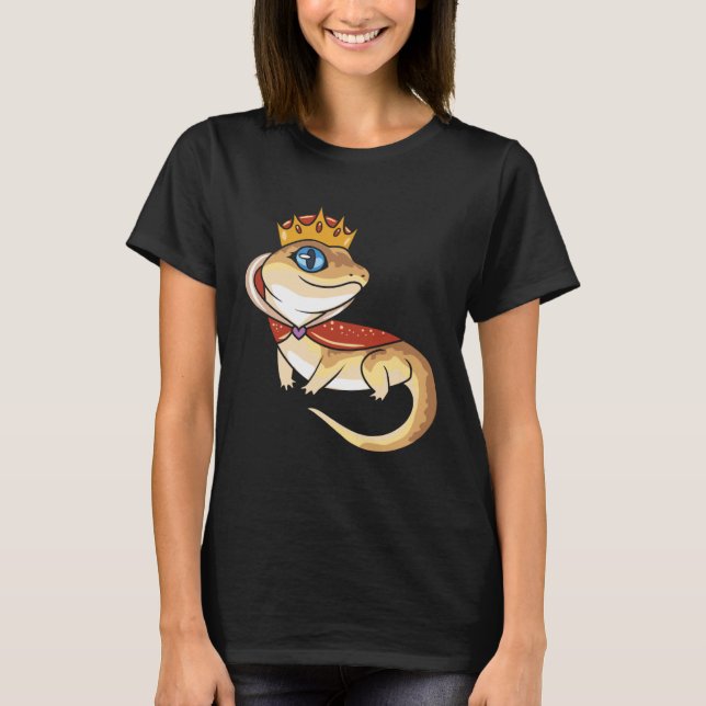 Lizard Queen Reptile T Shirt (Framsida)