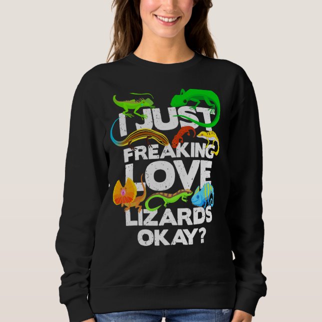 Lizard Reptile Lizard Lizard T Shirt (Framsida)