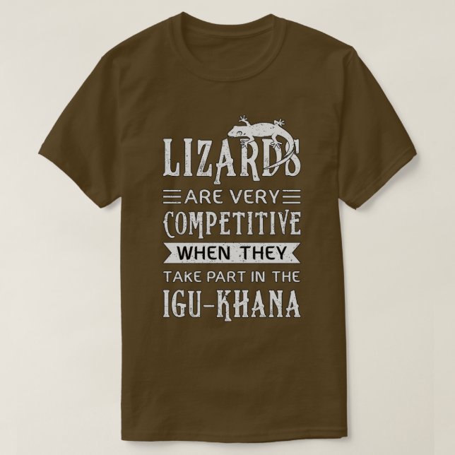 Lizard Reptiles Reptile Gecko Animal Funny Gift T Shirt (Design framsida)