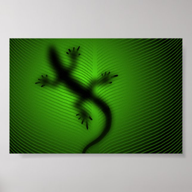Lizard Silhouette Poster (Framsidan)