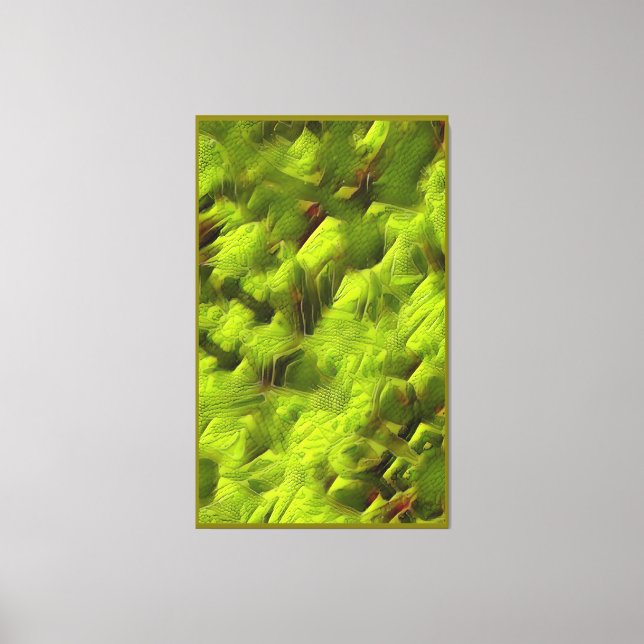 Lizard Skinned Abstract Canvastryck (Framsida)