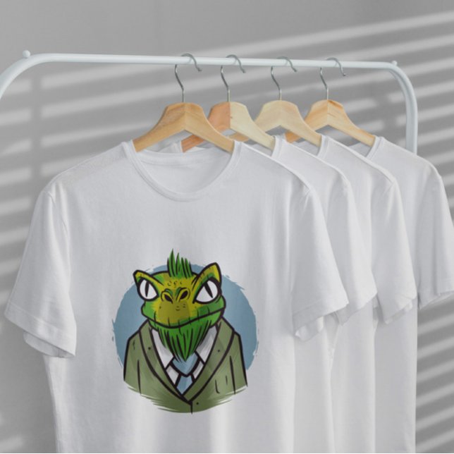 Lizard Tecknad Kostym T Shirt (Skapare uppladdad)