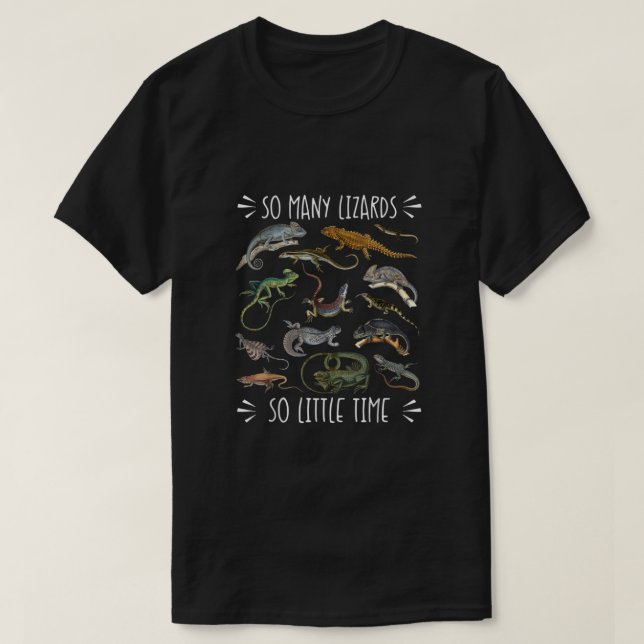 Lizard Tshirt, Reptile Shirt, Lizard Älskare Gift, T Shirt (Design framsida)