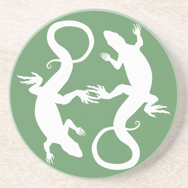 Lizard Underlägg Reptile Art Decor Lizard Gifts (Framsidan)