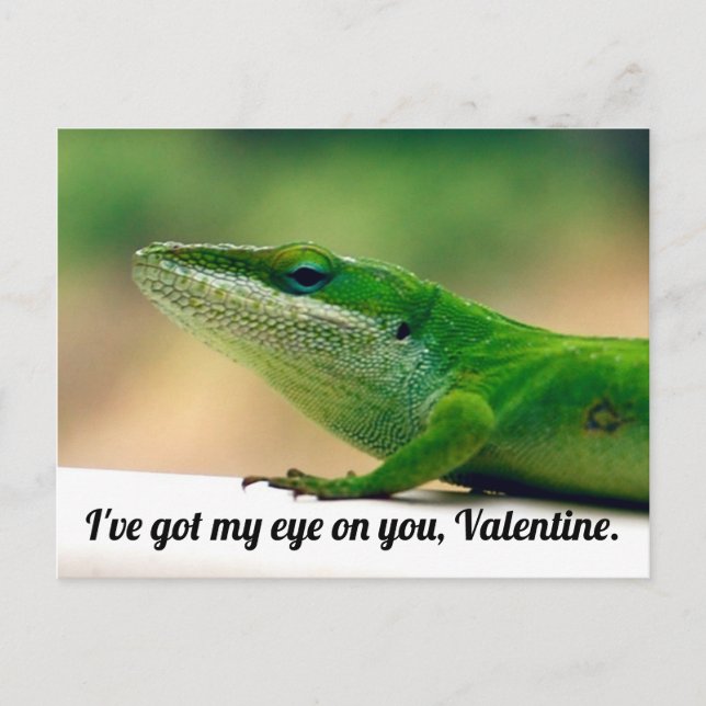 Lizard Valentine Vykort (Framsida)