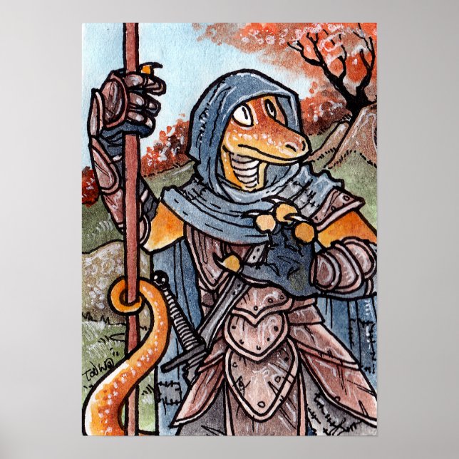 Lizard Warrior Poster (Framsidan)