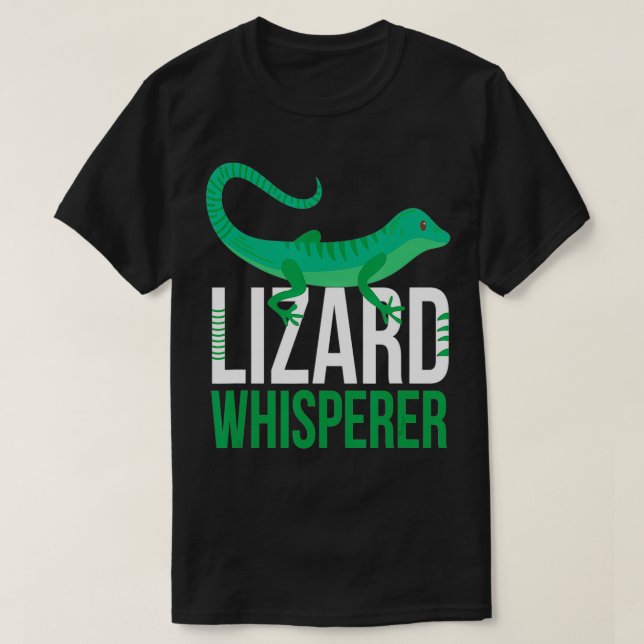 Lizard Whisperer I Funny Terrarium Reptiles Gekko T Shirt (Design framsida)