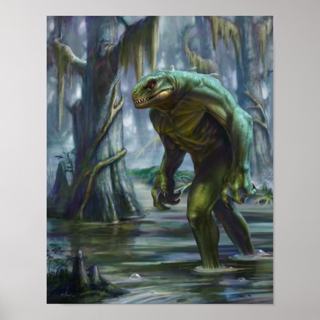 Lizardman of Scape Ore Swamp Poster (Framsidan)