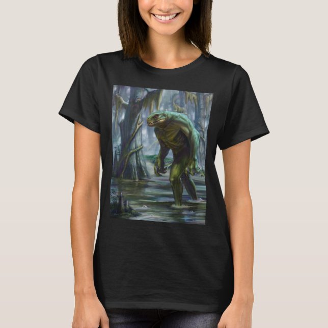 Lizardman of Scape Ore Swamp T-shirt (Framsida)
