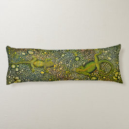 Lizards ansikte till ansikte kroppskudde