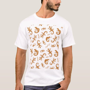 Lizards Chameleons: Sömlös Mönster design. T Shirt