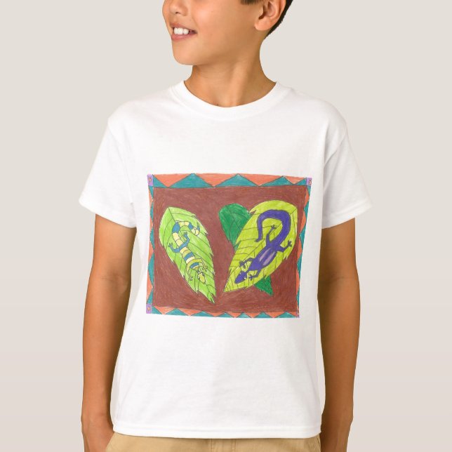 Lizards Child's T-Shirt (Framsida)