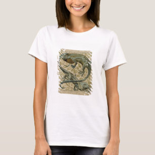 Lizards, design för en panel (med/c på papper) t shirt