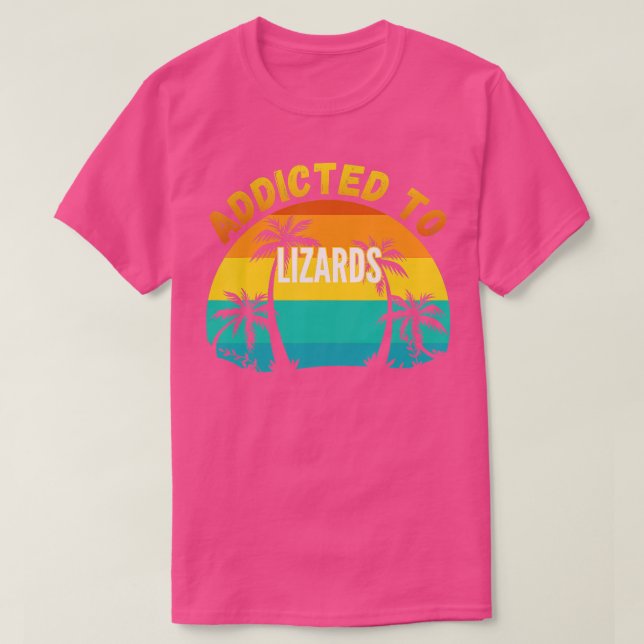 Lizards Gift Beroende till Lizards T Shirt (Design framsida)