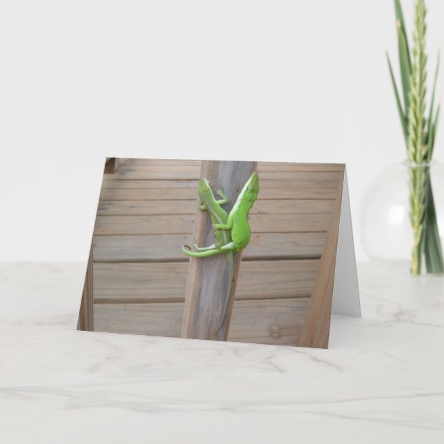Lizards i Kärlek - Spara datumkortet Meddelande (Framsida)