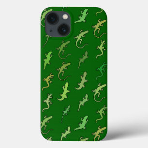 Lizards och Geckos på gräs grönten