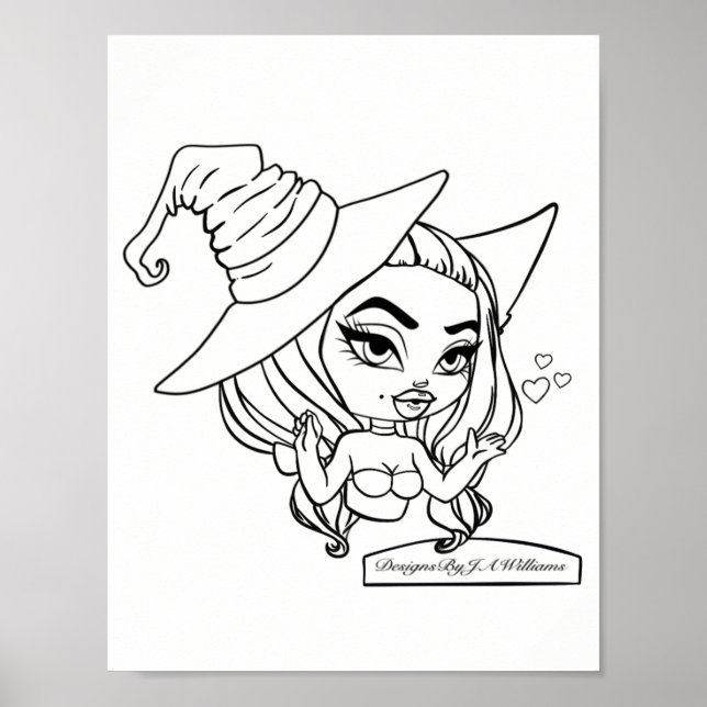 Lizbeth Färg din egen Poster (Framsidan)