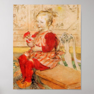 Lizbeth Holding a Doll Poster