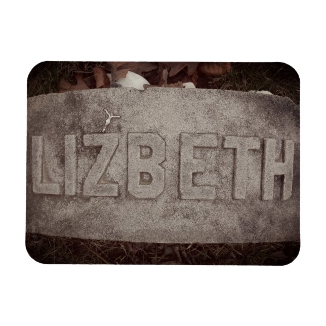 Lizzie Borden Grave Marker - Fallfloden, MORSA Magnet (Horisontell)