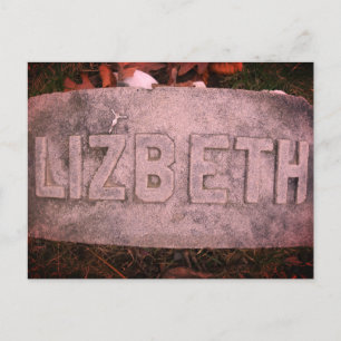 Lizzie Borden Grave Marker - Fallfloden, MORSA Vykort