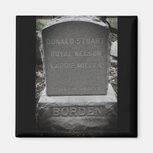 Lizzie Borden Hund Headstone - Pet Cemetery Magnet