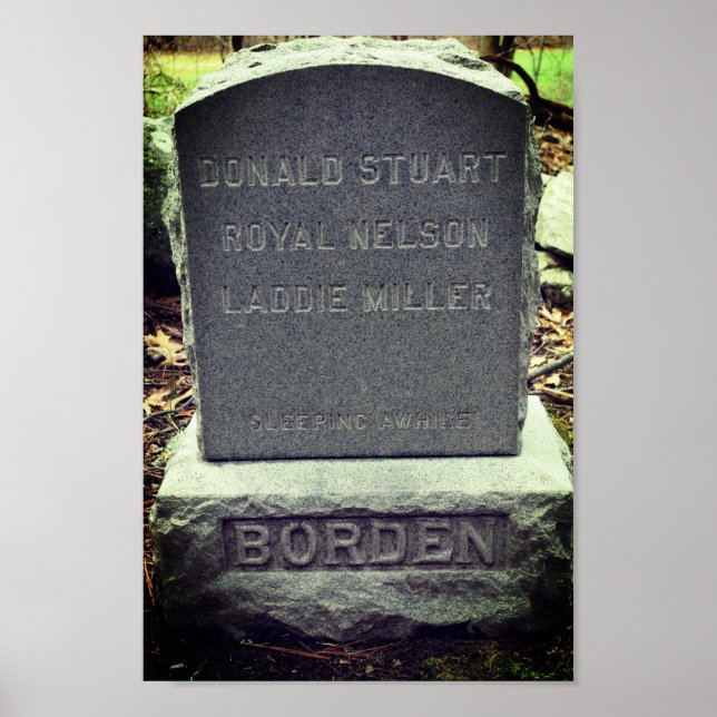Lizzie Borden Hund Headstone Poster (Framsidan)
