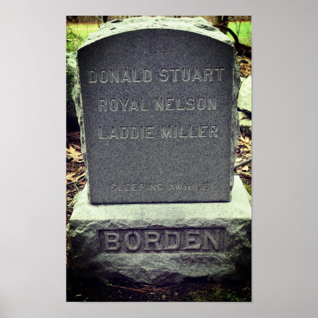 Lizzie Borden Hund Headstone Poster (Framsidan)