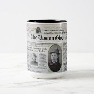 Lizzie Borden i nyheterna Två-Tonad Mugg