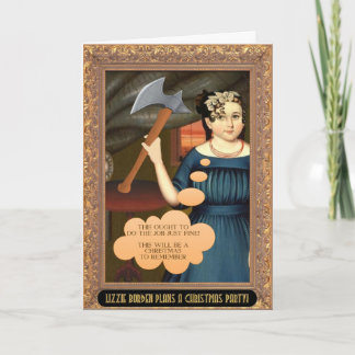 Lizzie Bordens julkort (omskriven historia Helgkort