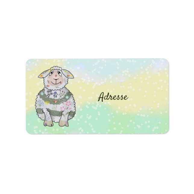 Lizzy adress aufkleber adressetikett (Framsidan)