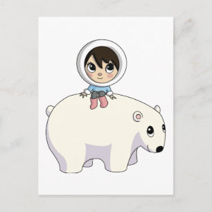 Lizzy and Frosting Polar Bear Vykort