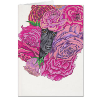 Lizzy och ro hälsningskort