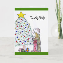 Lizzy's People God jul to My Wife Card