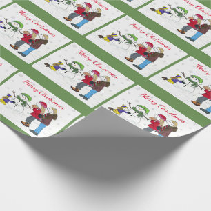 Lizzy's People Snögubbe Roligt Wrapping Papprare Presentpapper