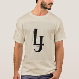 LJ Fashion Monogram T-Shirt - Minimalistiskt svart