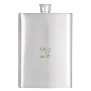 LJ Monogram Elegant Modern Bröllop Fickplunta