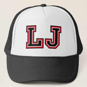 "LJ" Monogram-Truckerkeps Keps