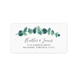 Ljärt Eucalyptus Bröllop Adressetikett