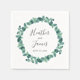 Ljärt Eucalyptus Bröllop Pappersservett