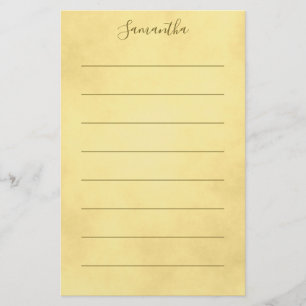 Ljärt golden Stationery Brevpapper