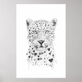Ljärt leopard poster