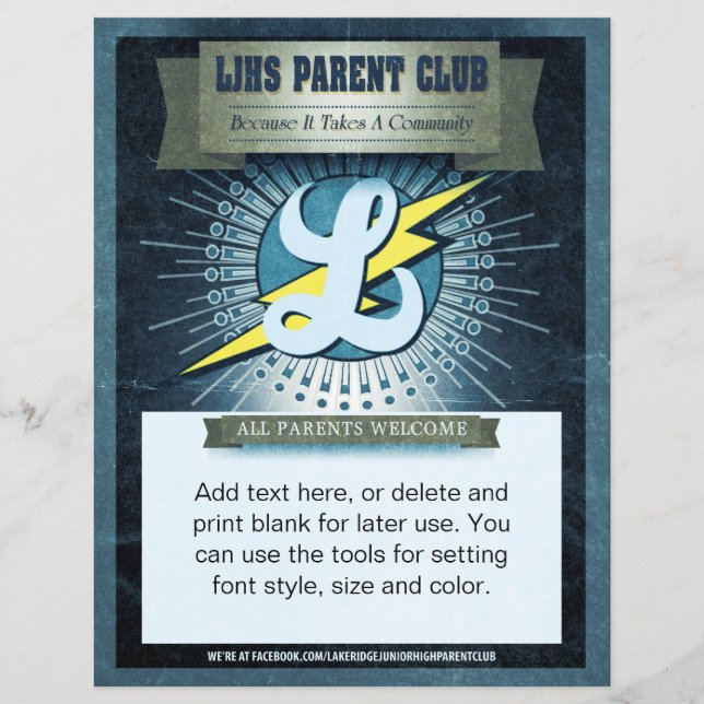 LJHS Parent Klubb Flyer fullt färg (Framsidan)