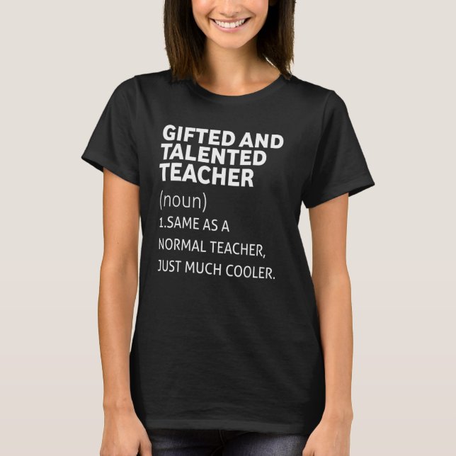 ljn Lärarutbildning och begåvad lärare T Shirt (Framsida)