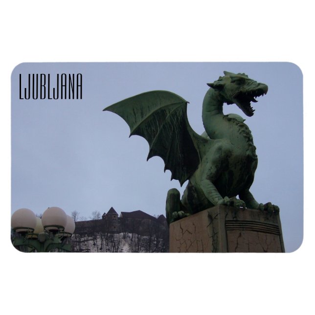 ljubljana bridge draon magnet (Horisontell)