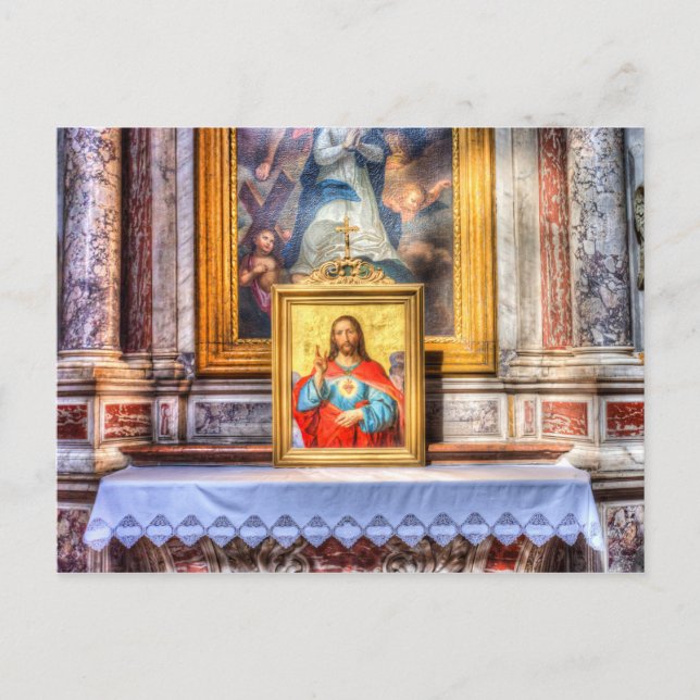 Ljubljana Church Jesus Vykort (Framsida)