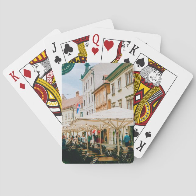 Ljubljana Cityscape Casinokort (Baksidan)